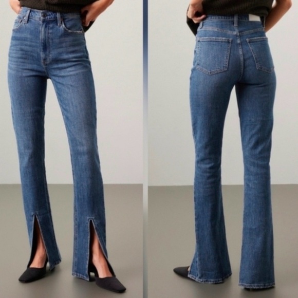 pistola Denim - Pistola Colleen Classic Blue Split Hem Jeans